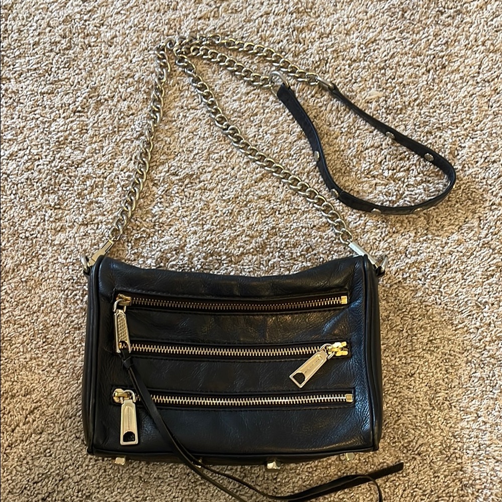 Black Rebecca Minkoff Leather Crossbody Bag